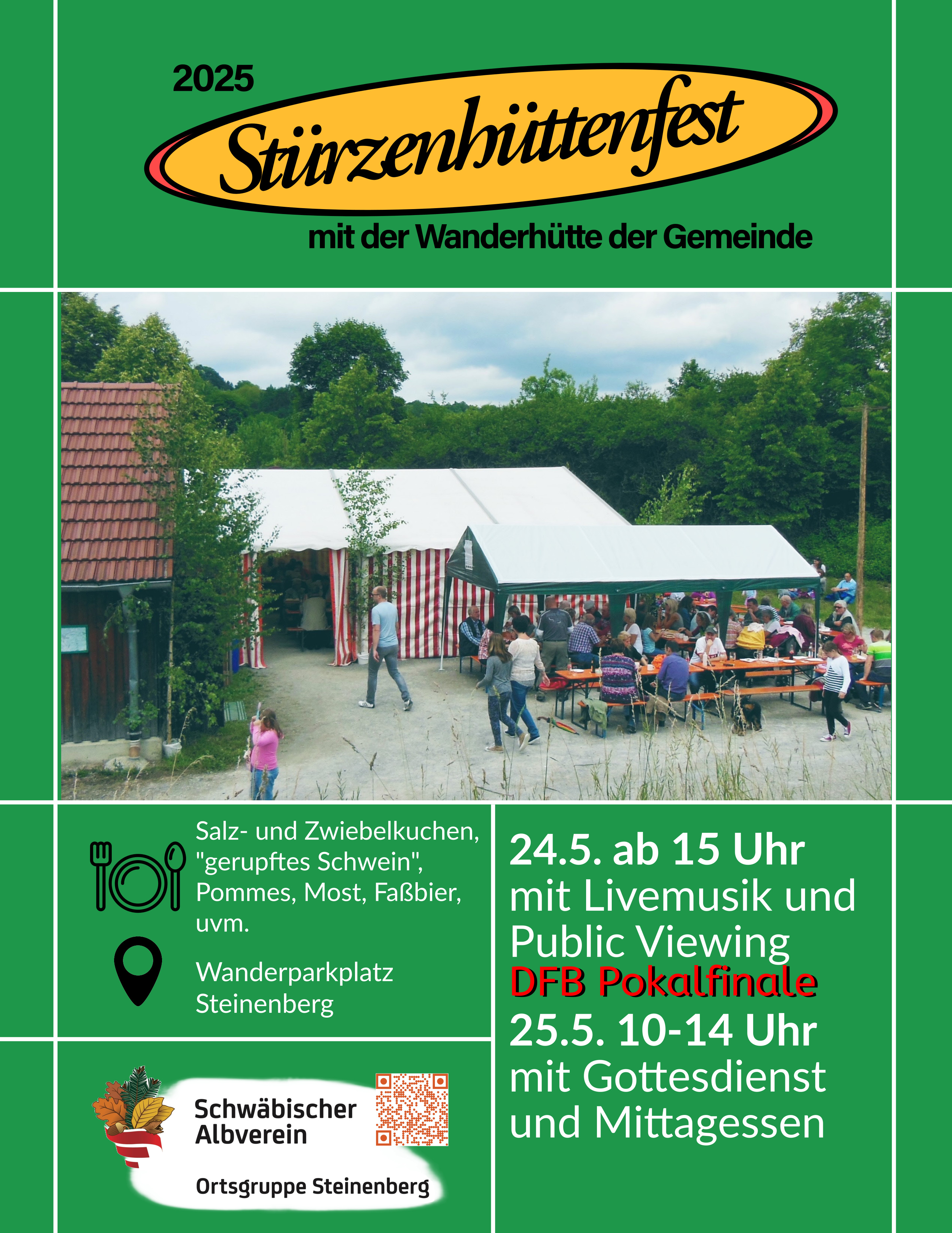 Einladung zum Stürzenhüttenfest am 24. und 25. Mai 2025